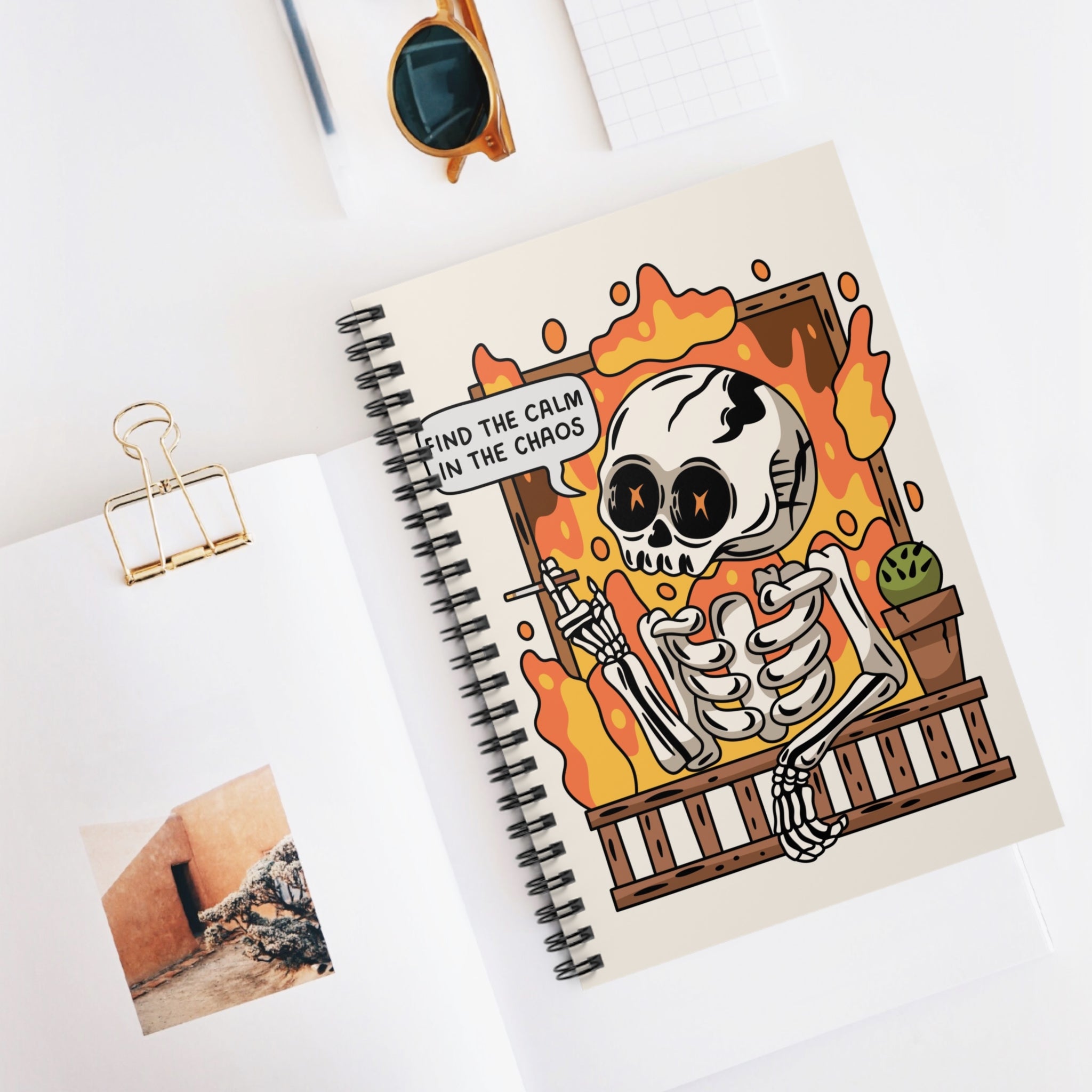 Find The Calm In The Chaos A5 Lined Notebook