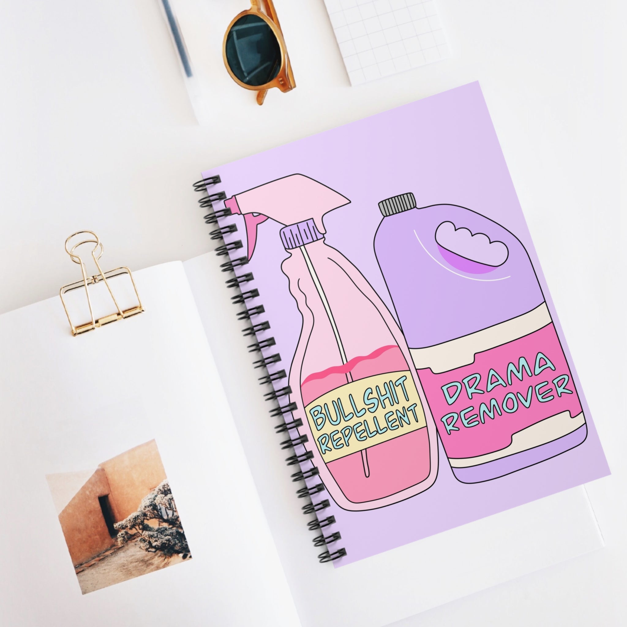 Bullshit Repellent Drama Remover A5 Lined Notebook