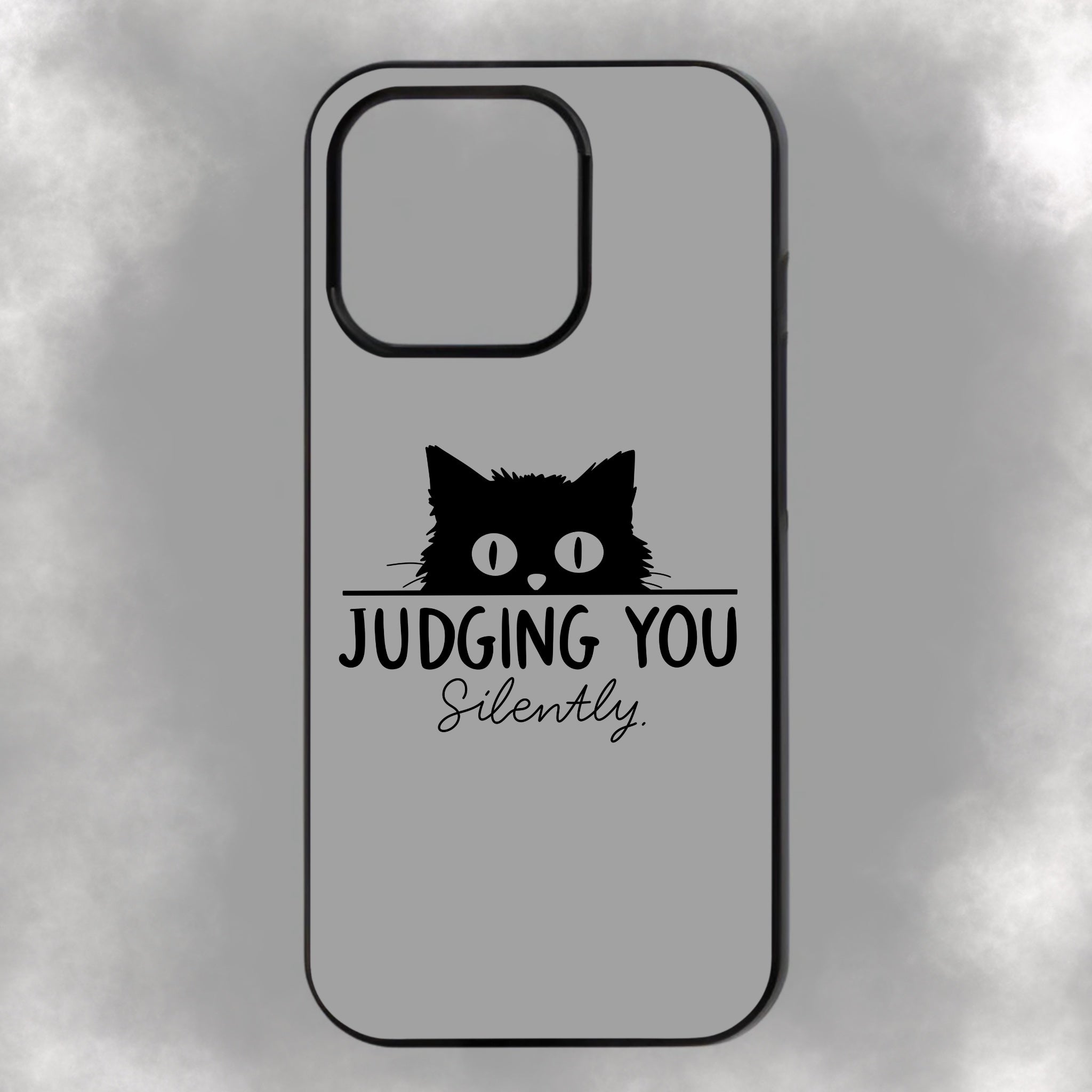Judging You Silently iPhone Rubber Phone Case