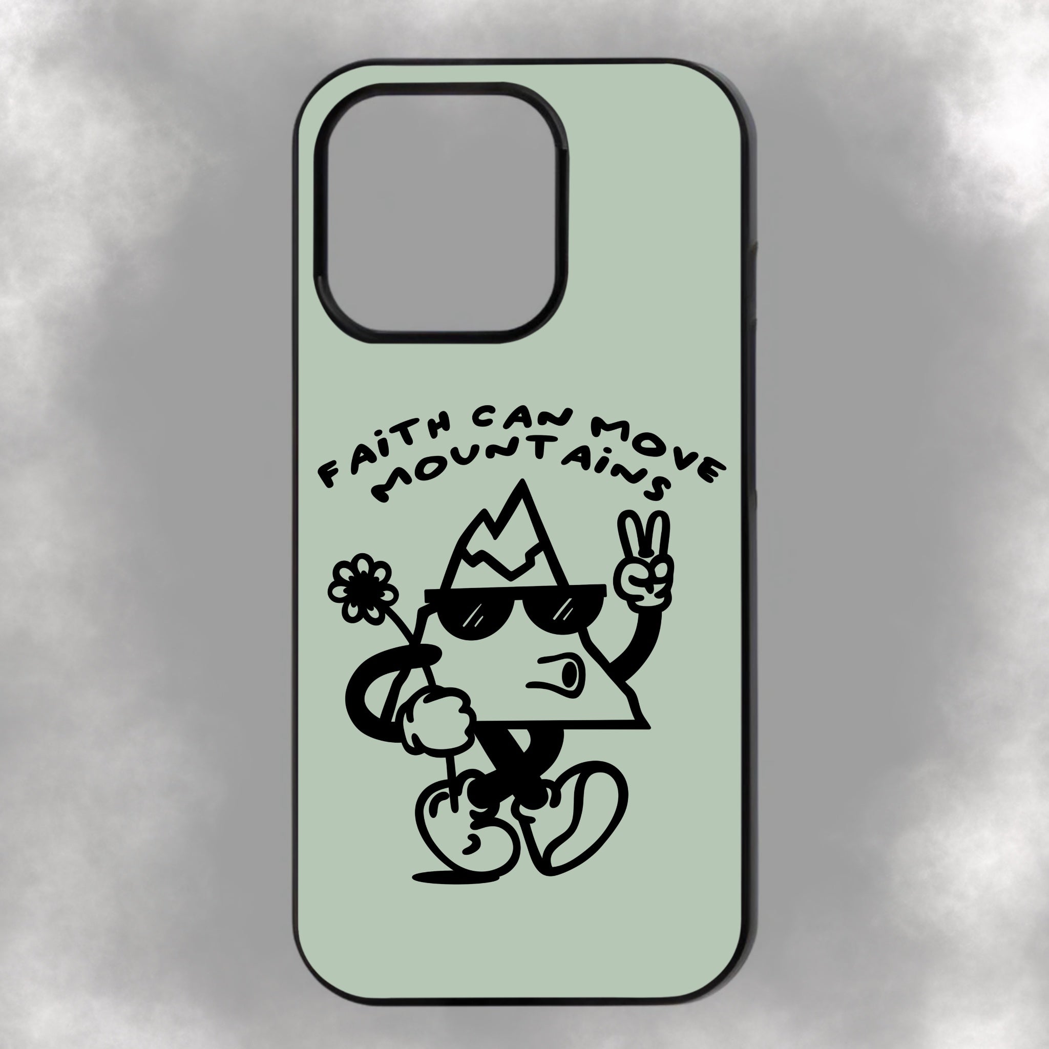 Faith Can Move Mountains iPhone Rubber Phone Case