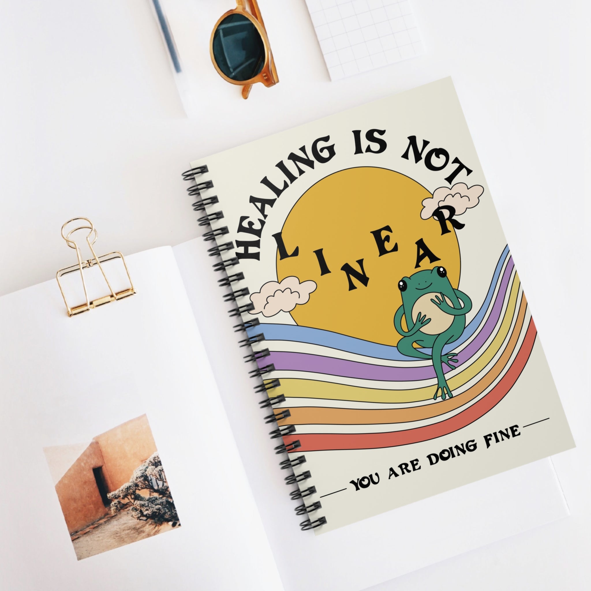 Healing Is Not Linear A5 Lined Notebook