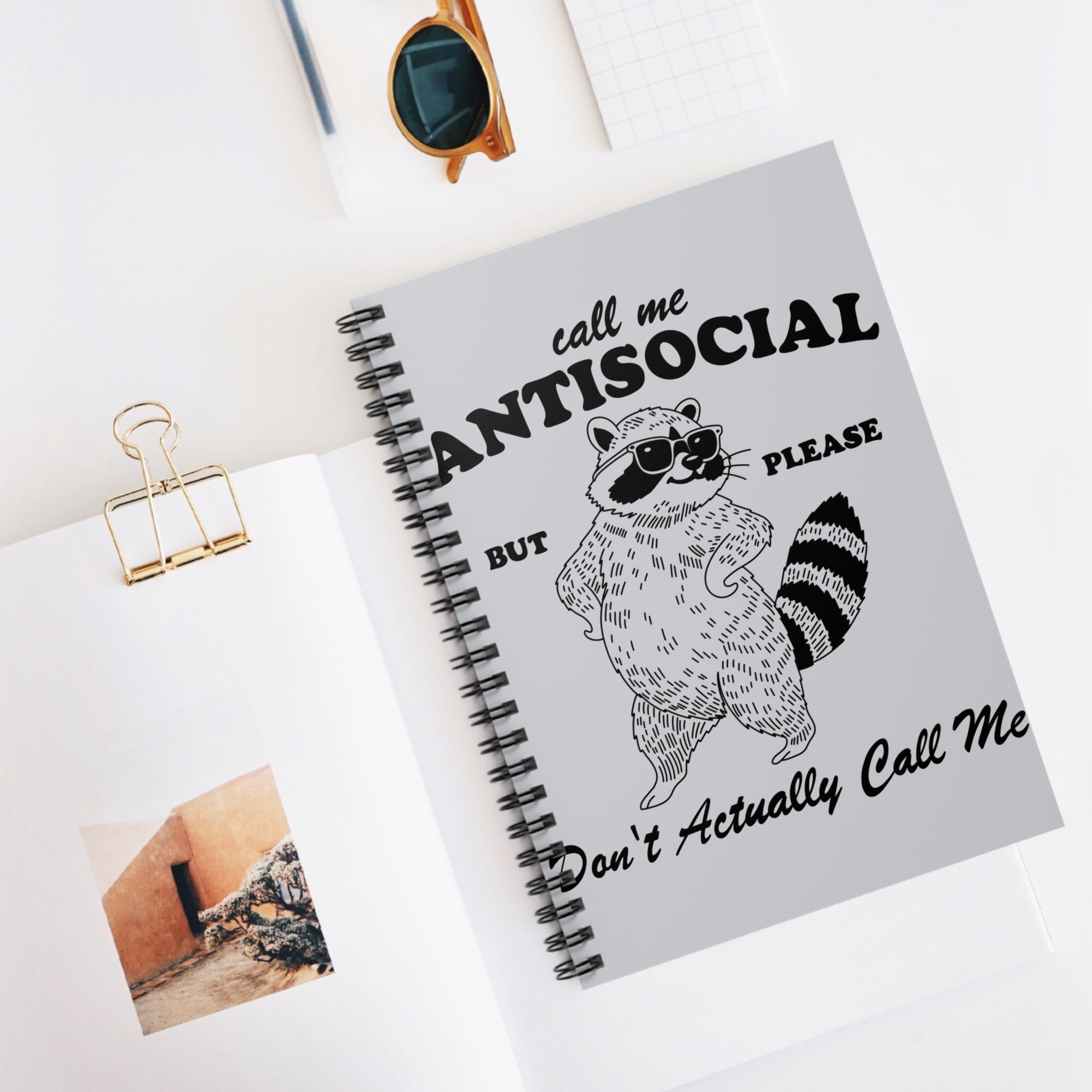 Call Me Antisocial But Please Don’t Actually Call Me A5 Lined Notebook