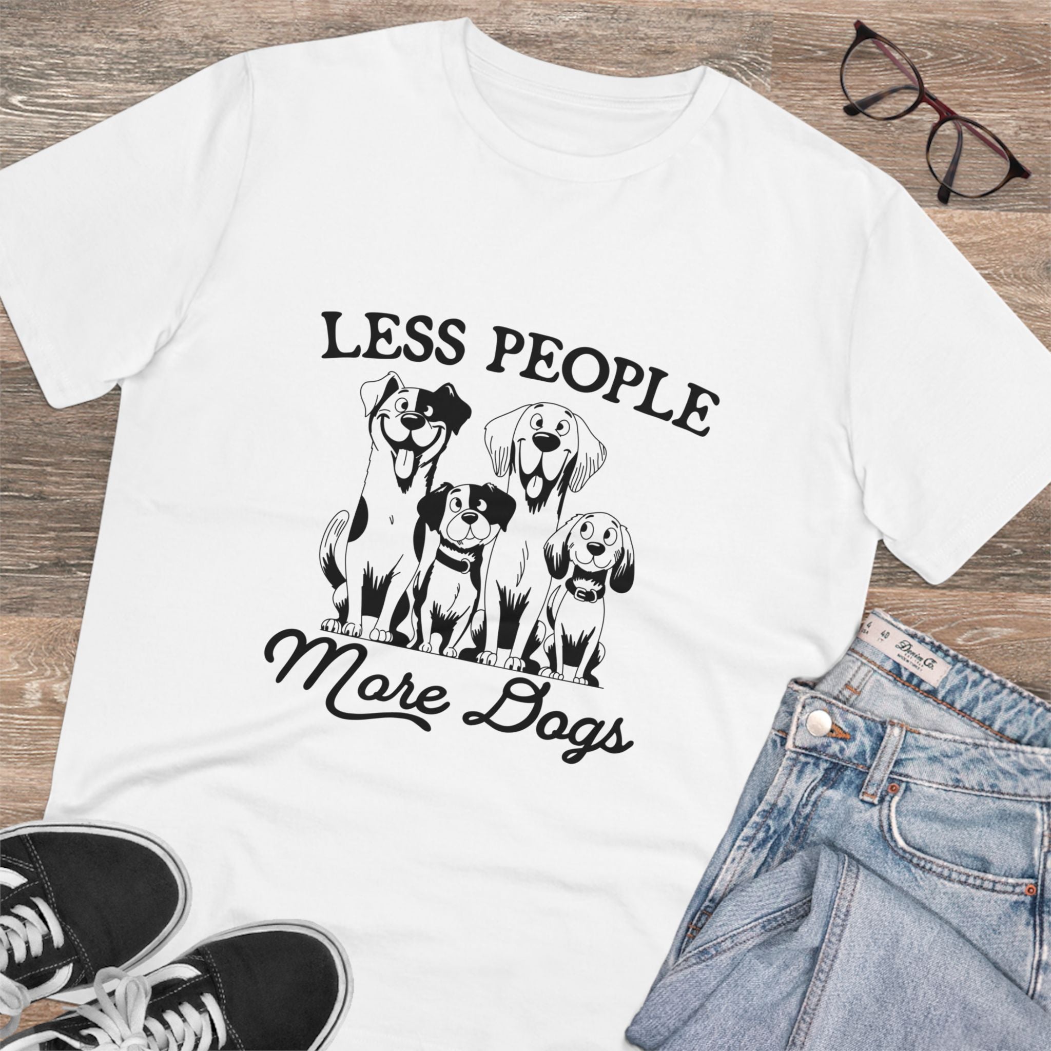 Less People More Dogs Unisex T-Shirt