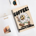 Coffee! Before Talkie A5 Lined Notebook