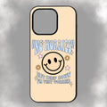 “No Worries” But Deep Down I’m Very Worried iPhone Rubber Phone Case