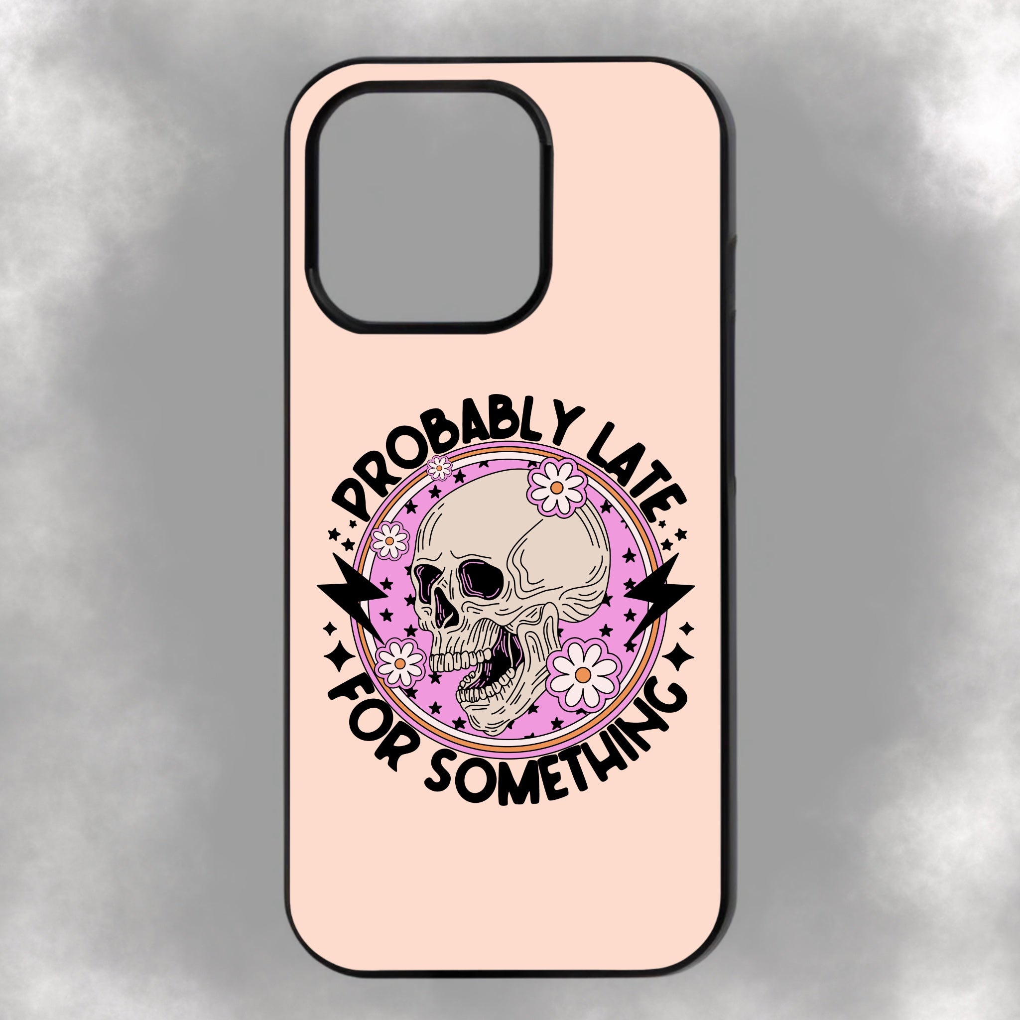 Probably Late For Something iPhone Rubber Phone Case