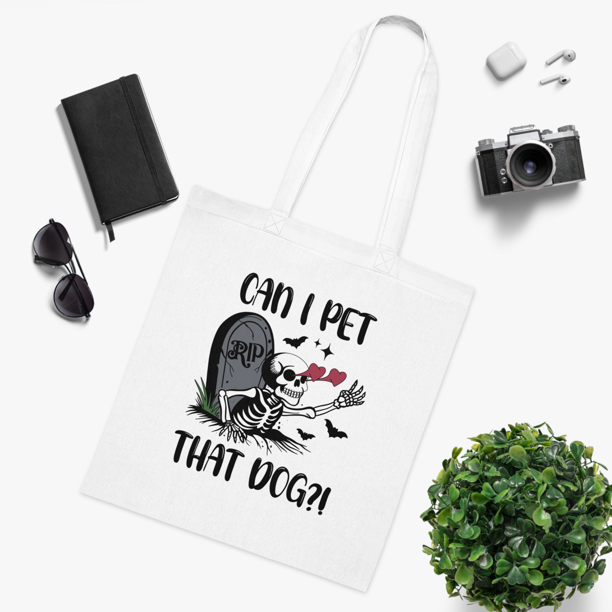 Can I Pet That Dog?! White Tote Bag