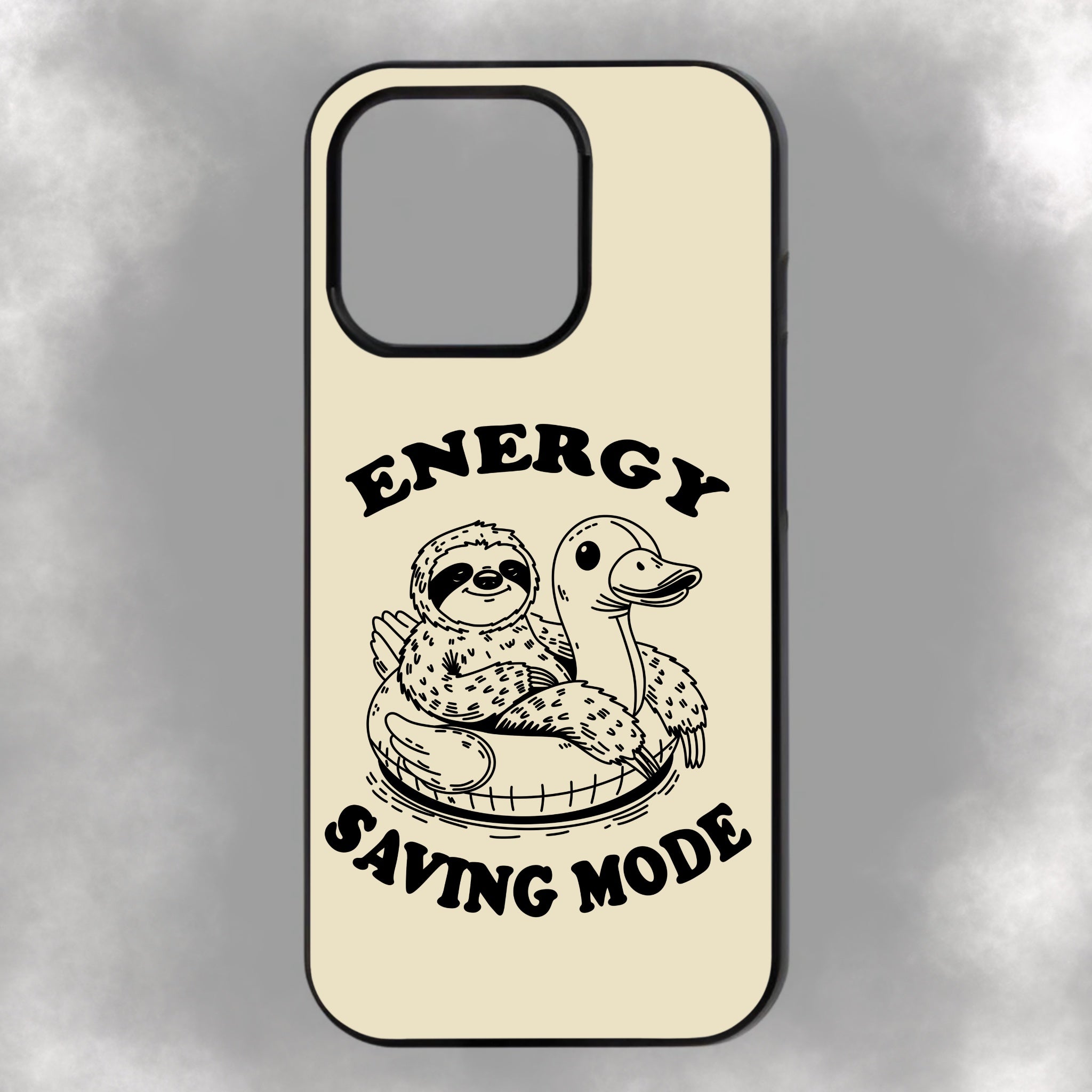 Energy Saving Mode iPhone Rubber Phone Case