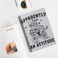 Apparently I Have An Attitude A5 Lined Notebook