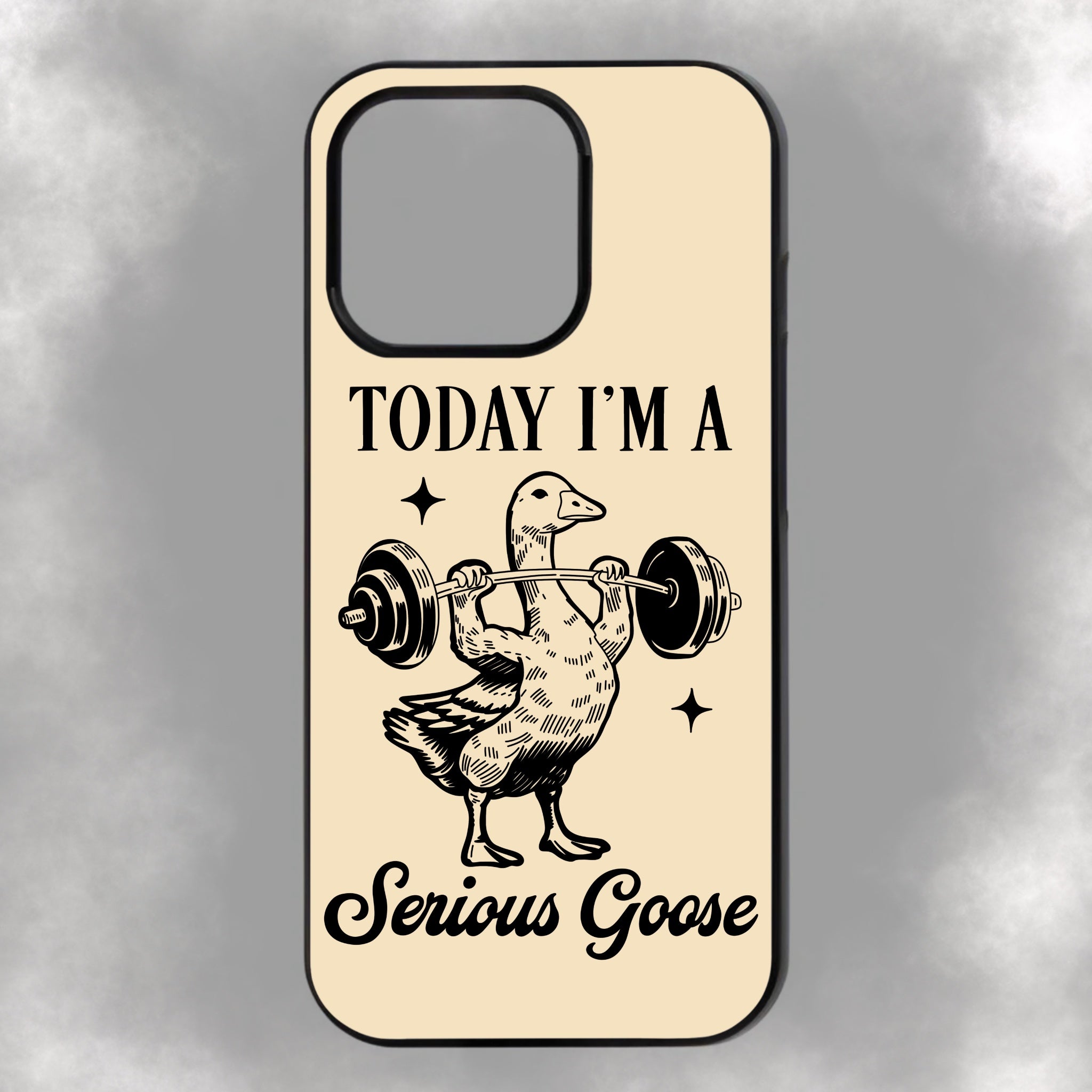 Today I’m A Serious Goose iPhone Rubber Phone Case
