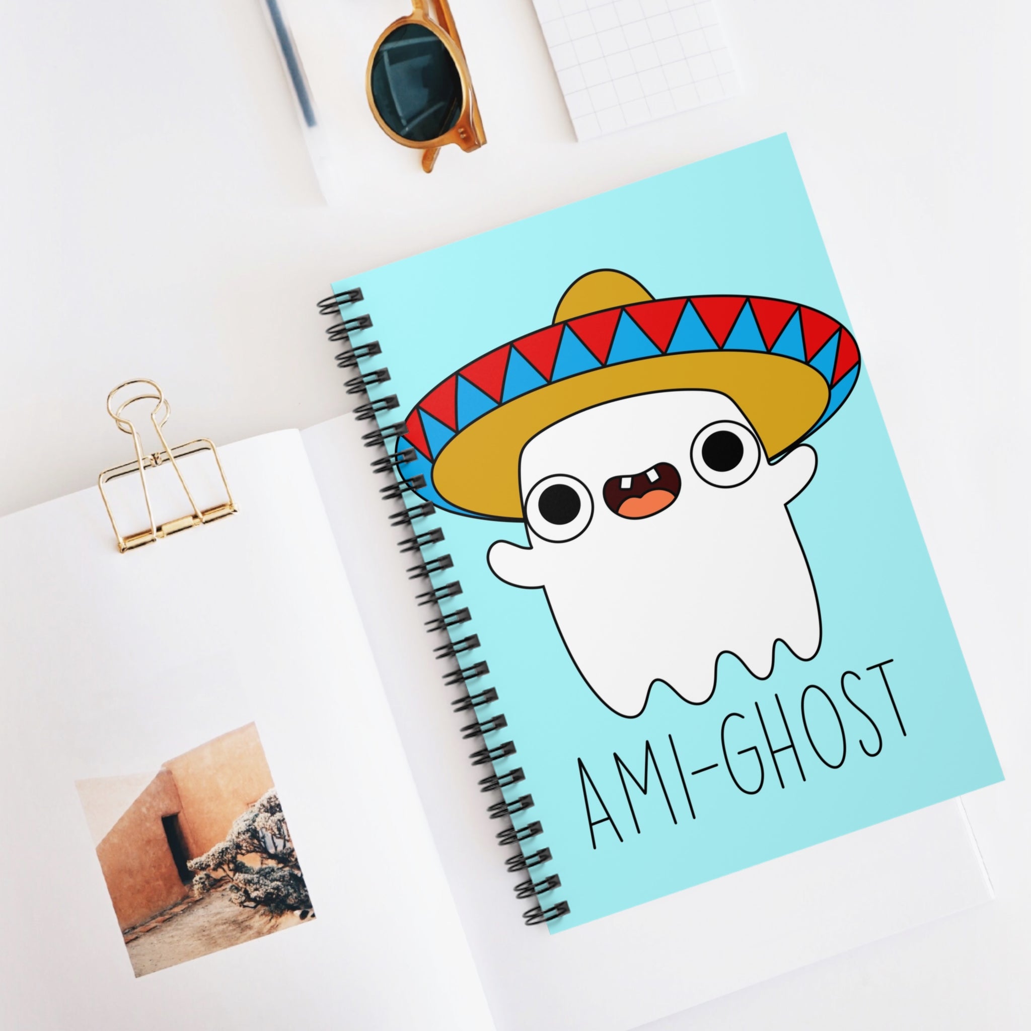 Ami-Ghost A5 Lined Notebook
