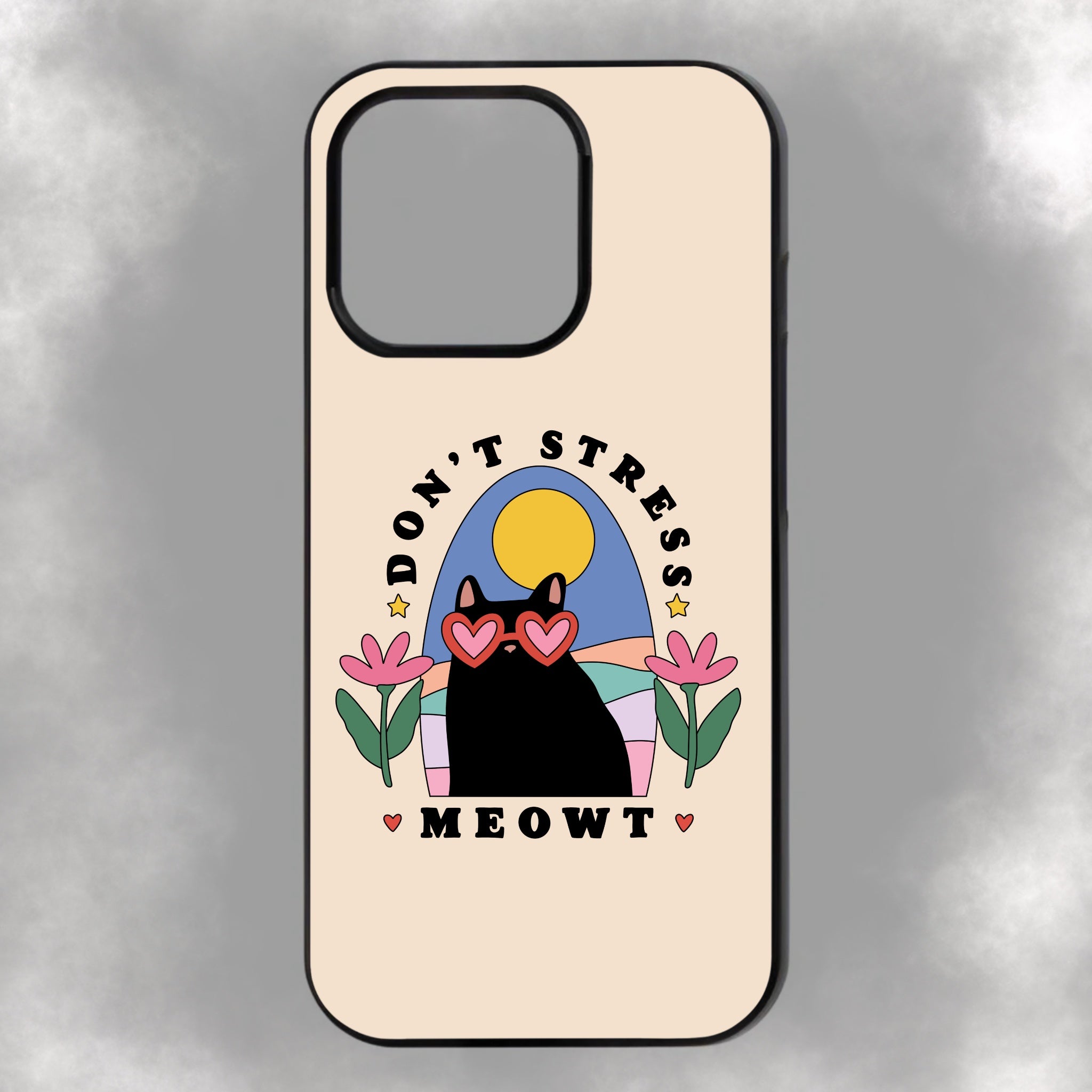 Don’t Stress Meowt iPhone Rubber Phone Case