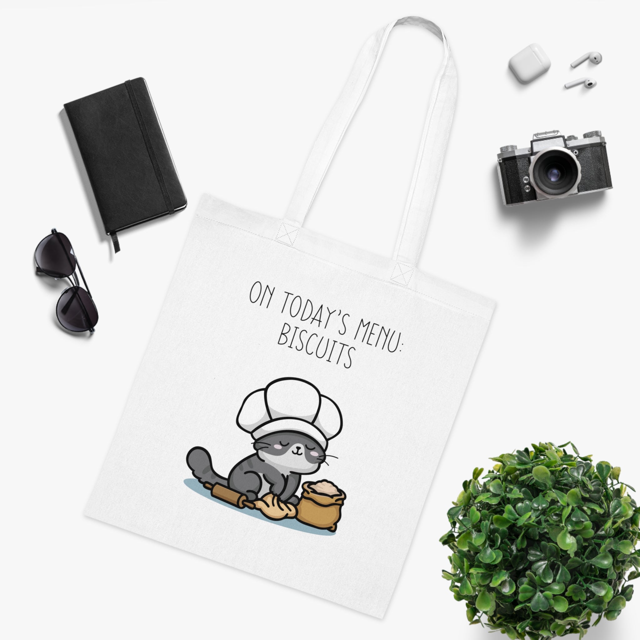 On Today’s Menu: Biscuits White Tote Bag