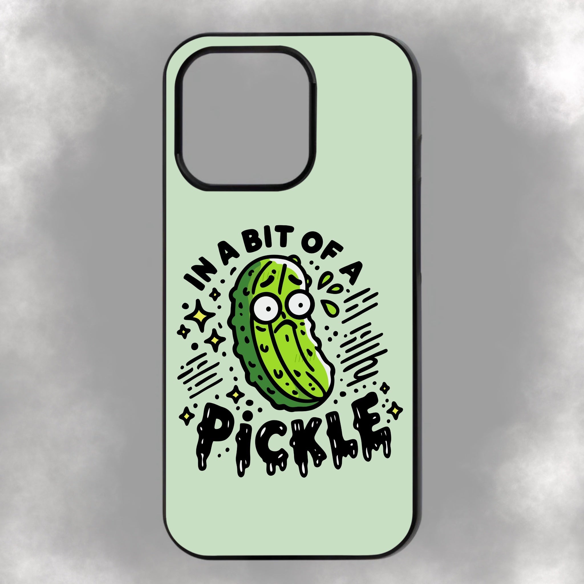 In A Bit Of A Pickle iPhone Rubber Phone Case