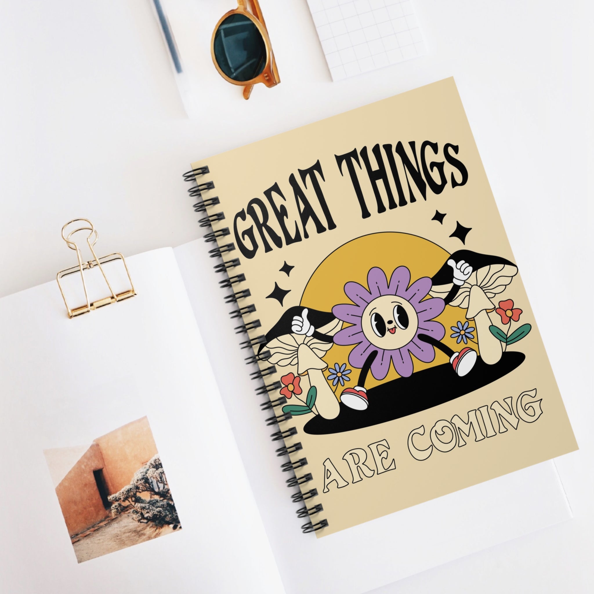 Great Things Are Coming A5 Lined Notebook