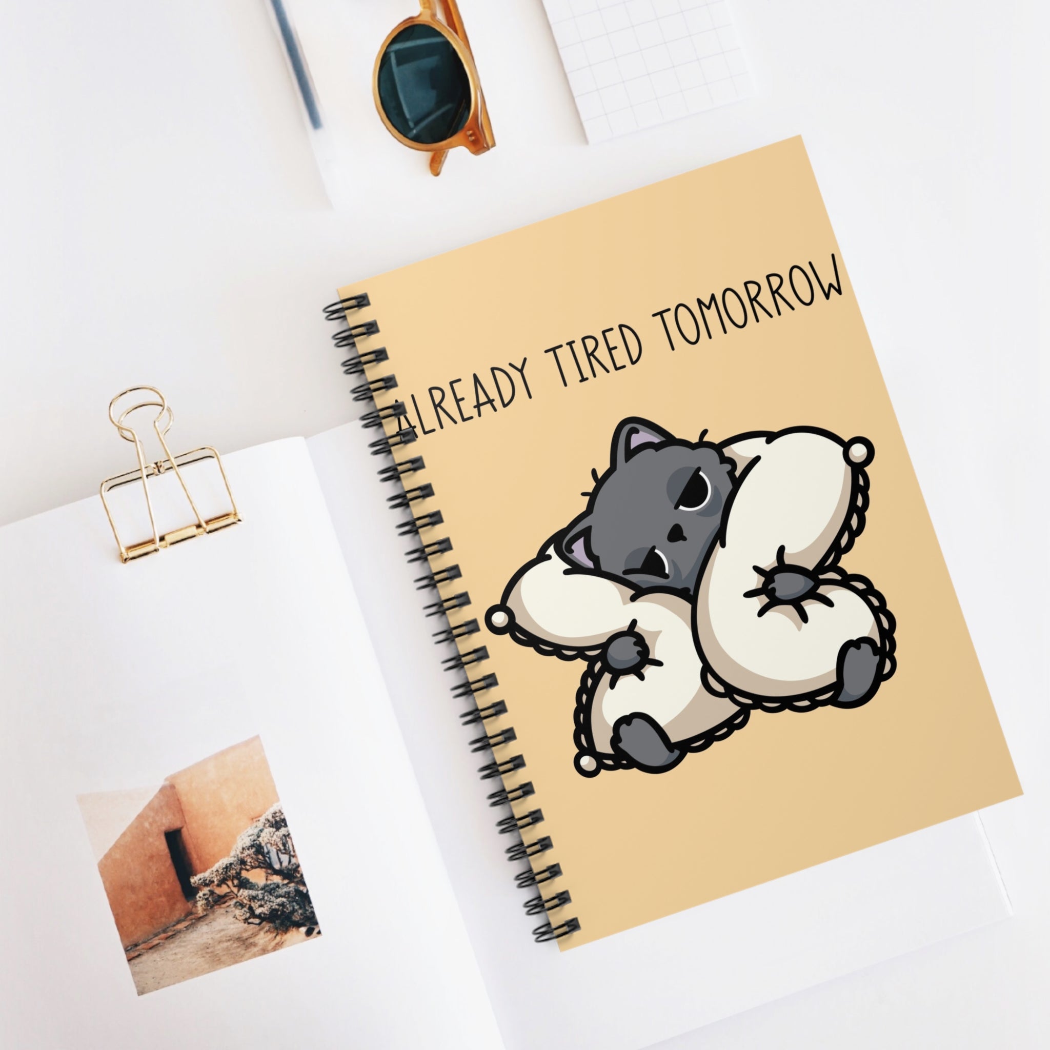 Already Tired Tomorrow A5 Lined Notebook