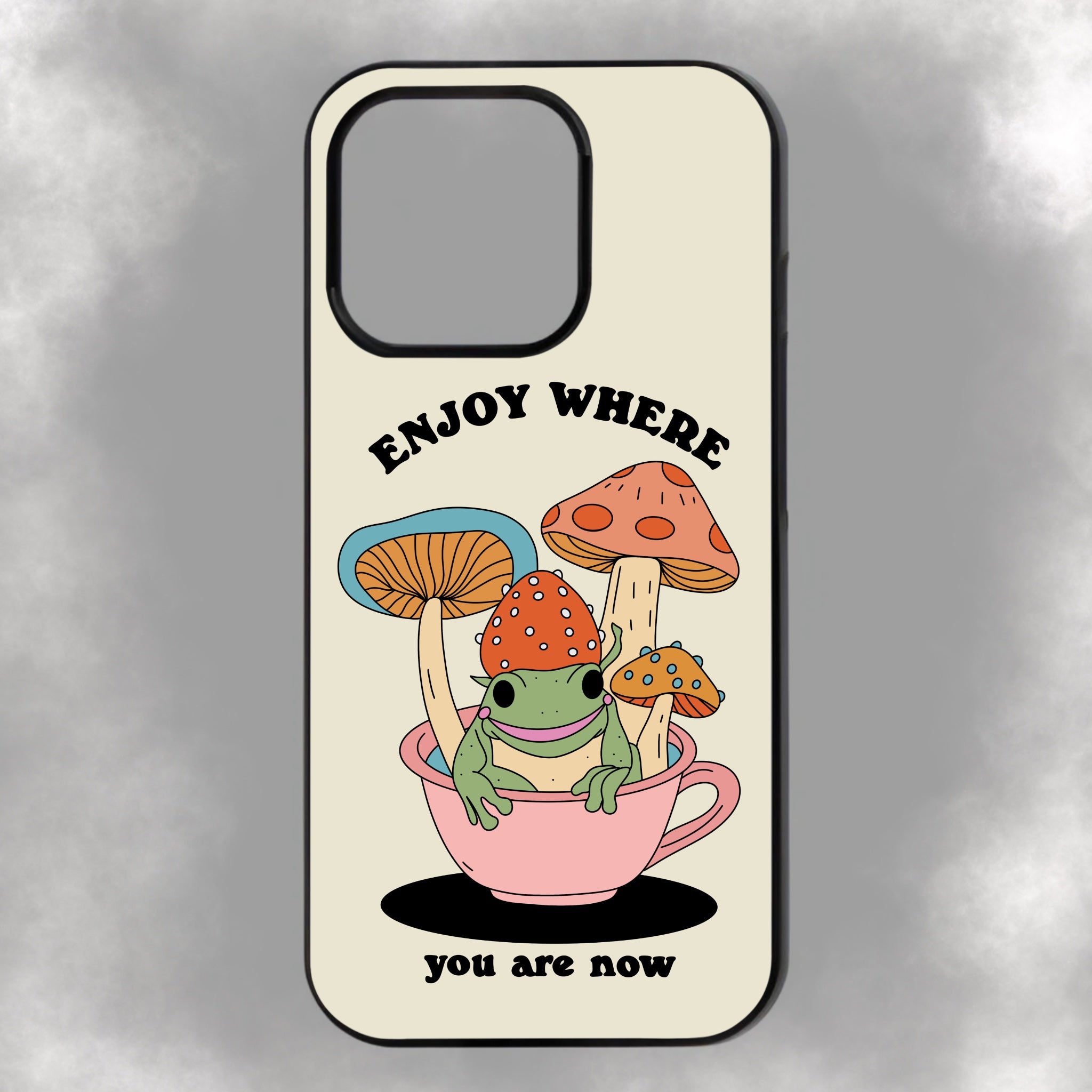 Enjoy Where You Are Now iPhone Rubber Phone Case