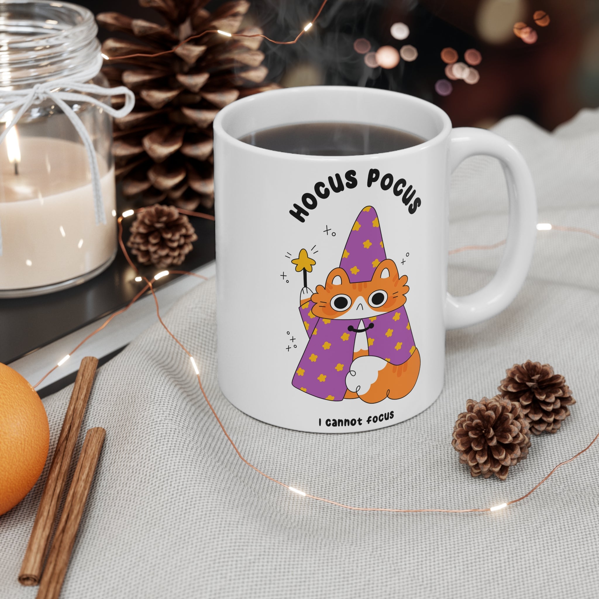 Hocus Pocus I Cannot Focus 11oz Ceramic Mug
