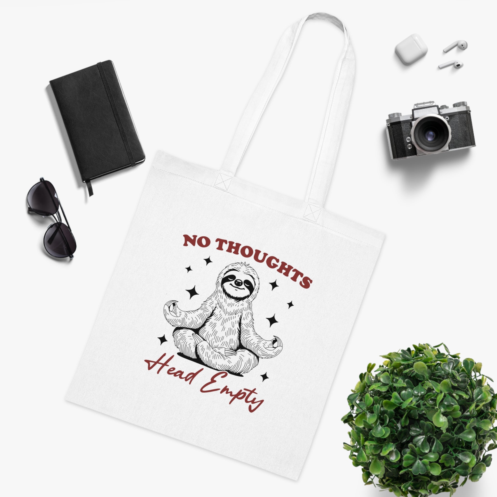 No Thoughts Head Empty White Tote Bag