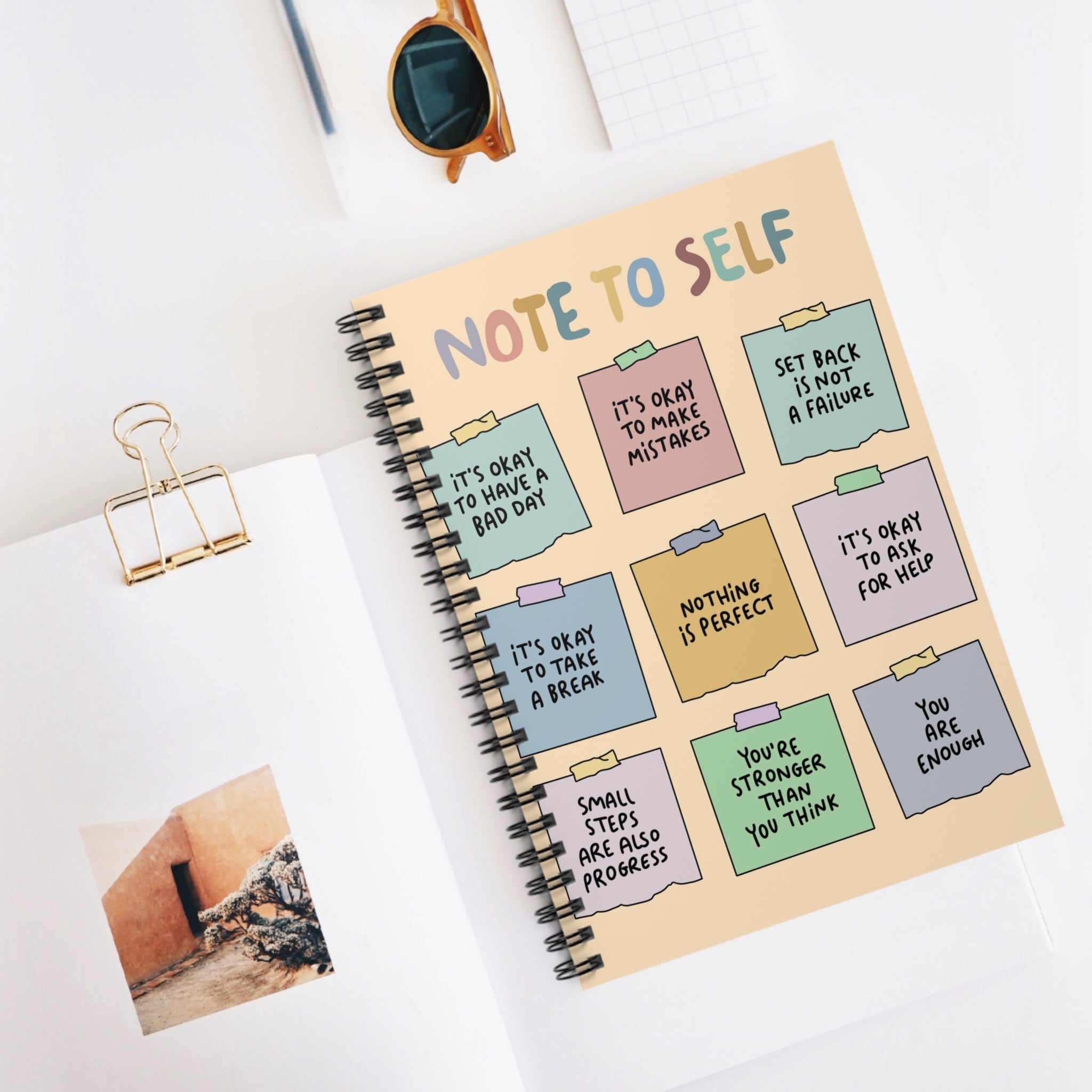 Note To Self A5 Lined Notebook