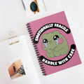 Emotionally Fragile Handle With Care A5 Lined Notebook