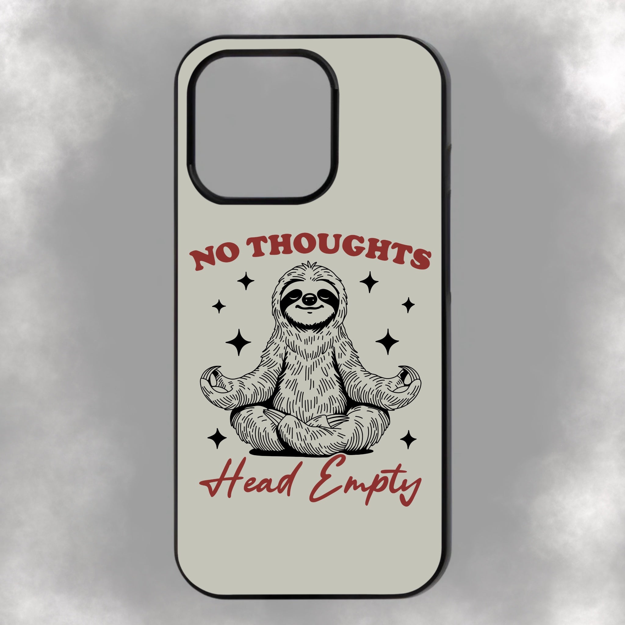 No Thoughts Head Empty iPhone Rubber Phone Case