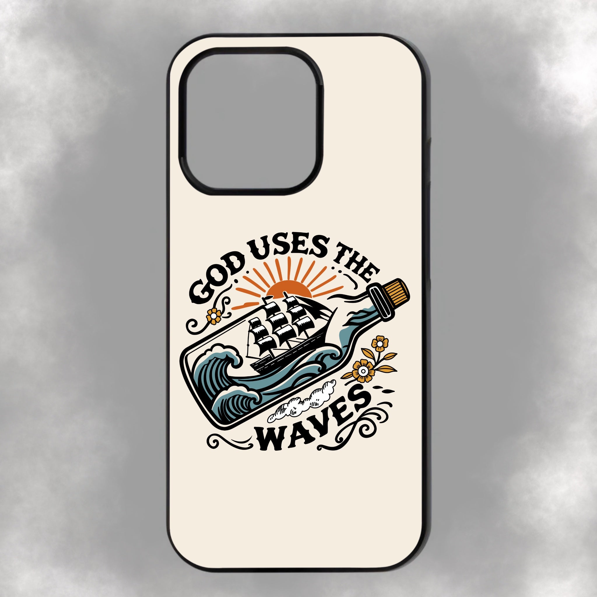 God Uses The Waves iPhone Rubber Phone Case