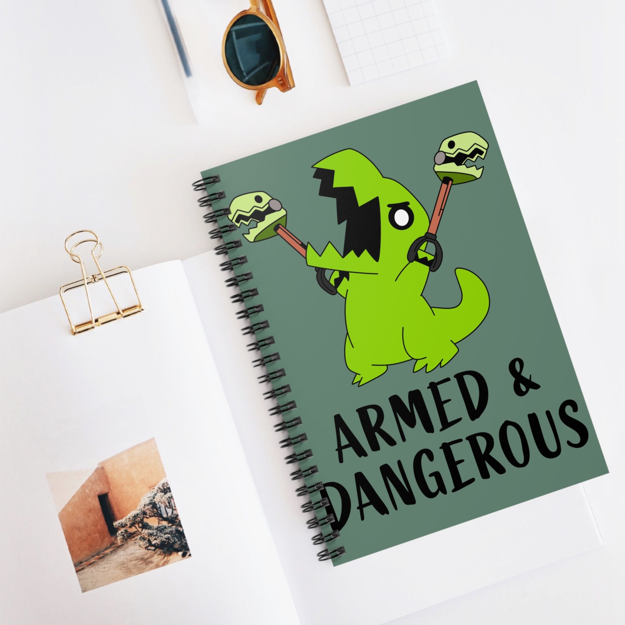 Armed & Dangerous A5 Lined Notebook