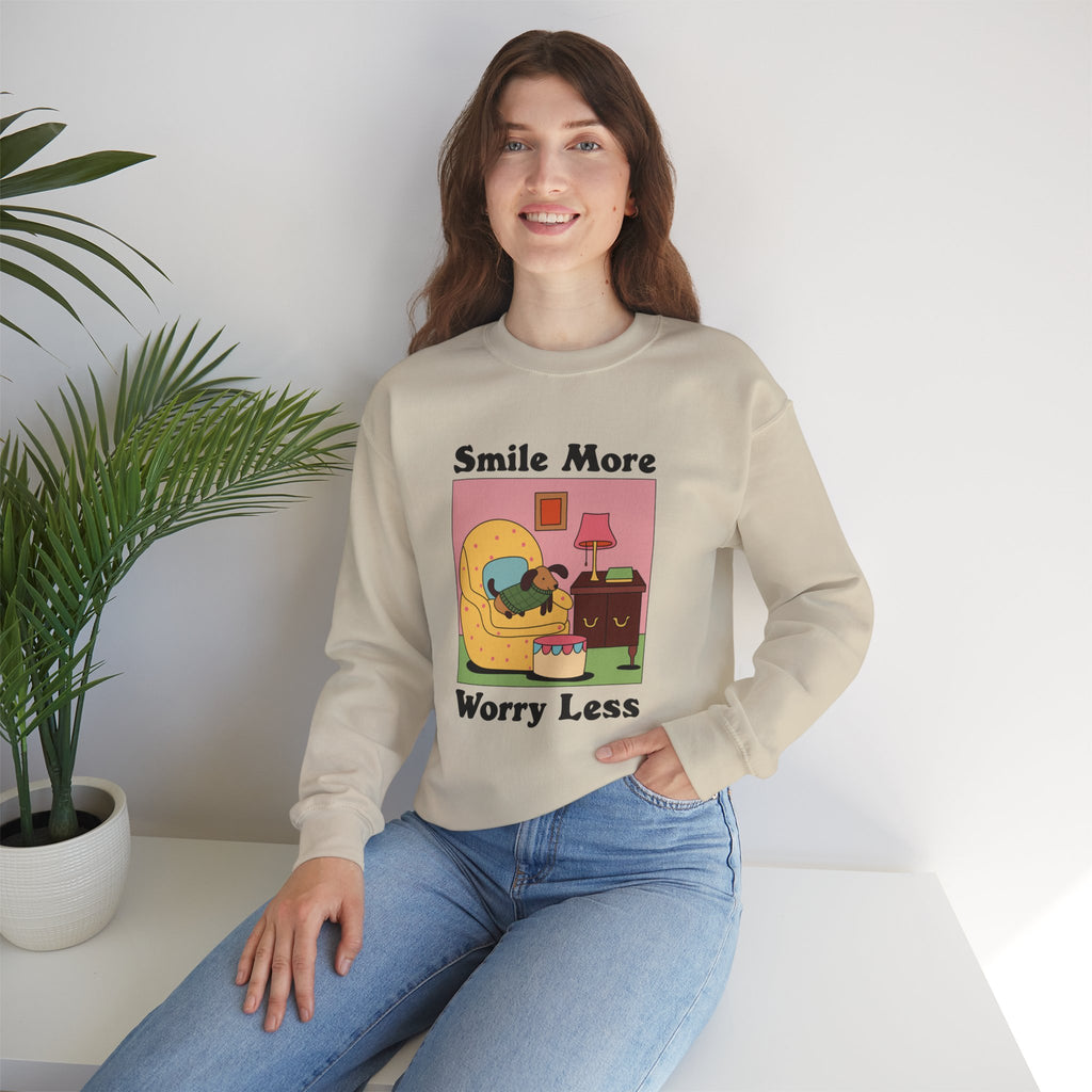 Smile More Worry Less Unisex Sweatshirt
