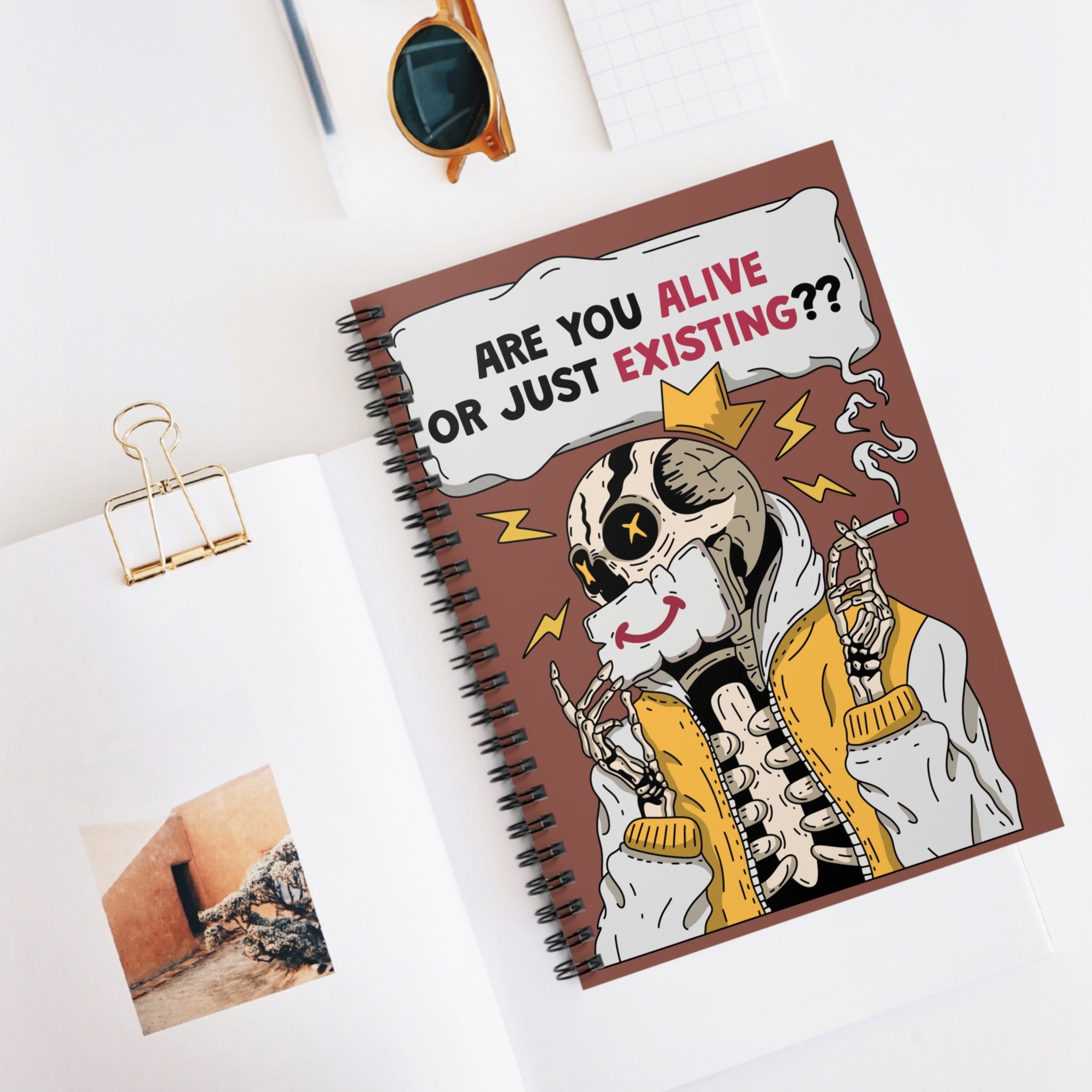 Are You Alive Or Just Existing?? A5 Lined Notebook