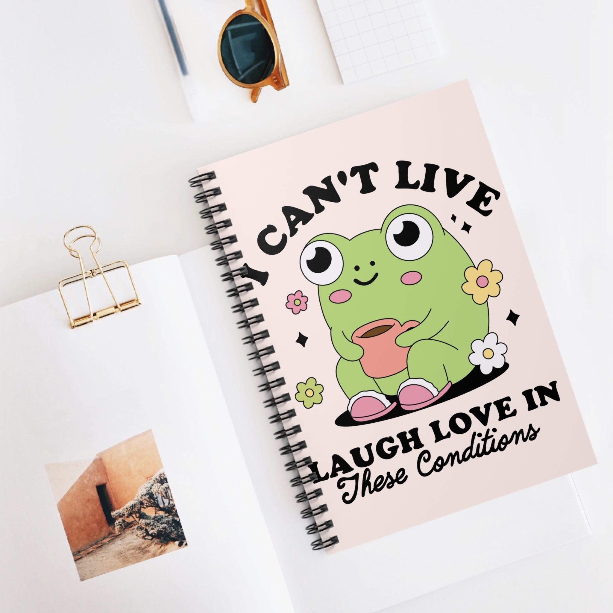 I Can’t Live Laugh Love In These Conditions A5 Lined Notebook