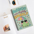 Autistic And Slightly Sparkly A5 Lined Notebook
