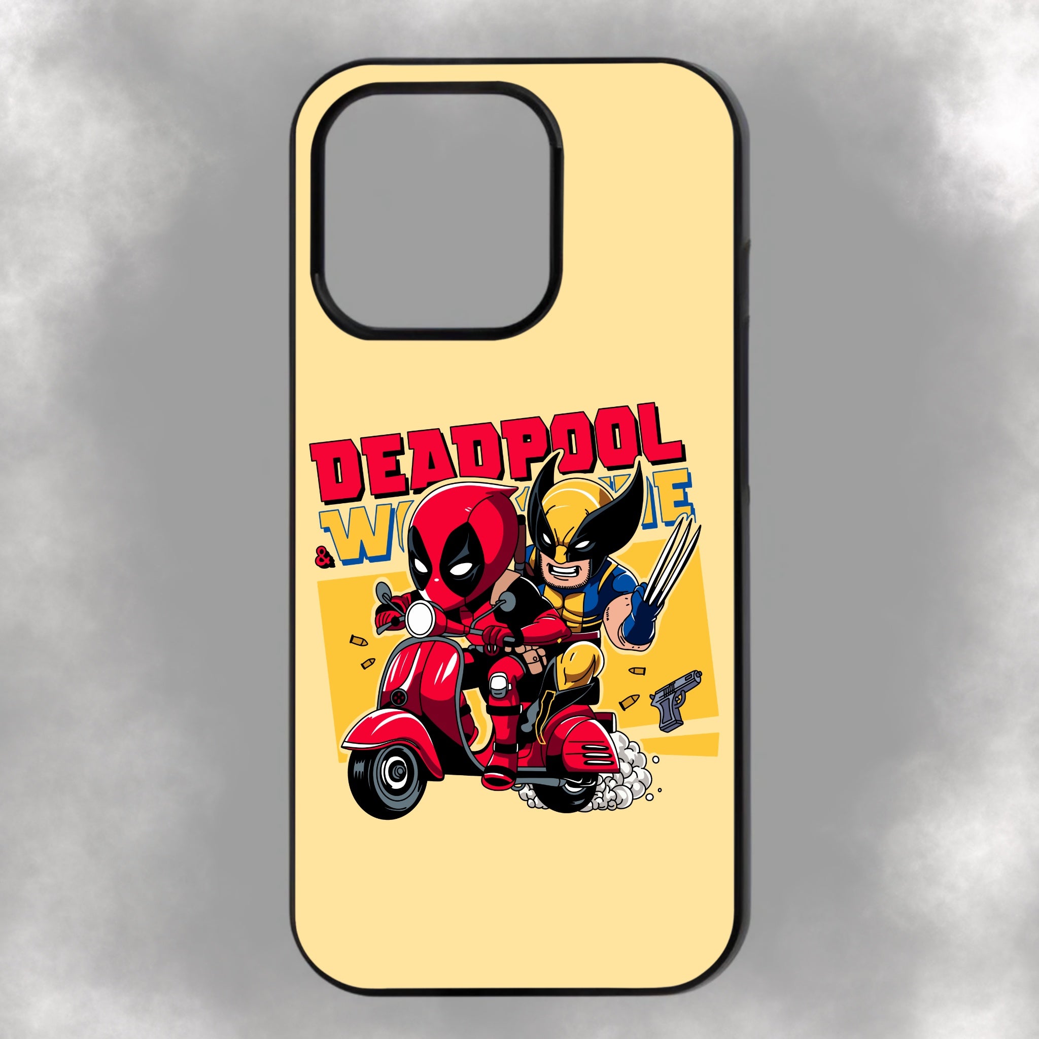 Deadpool Wolverine iPhone Rubber Phone Case
