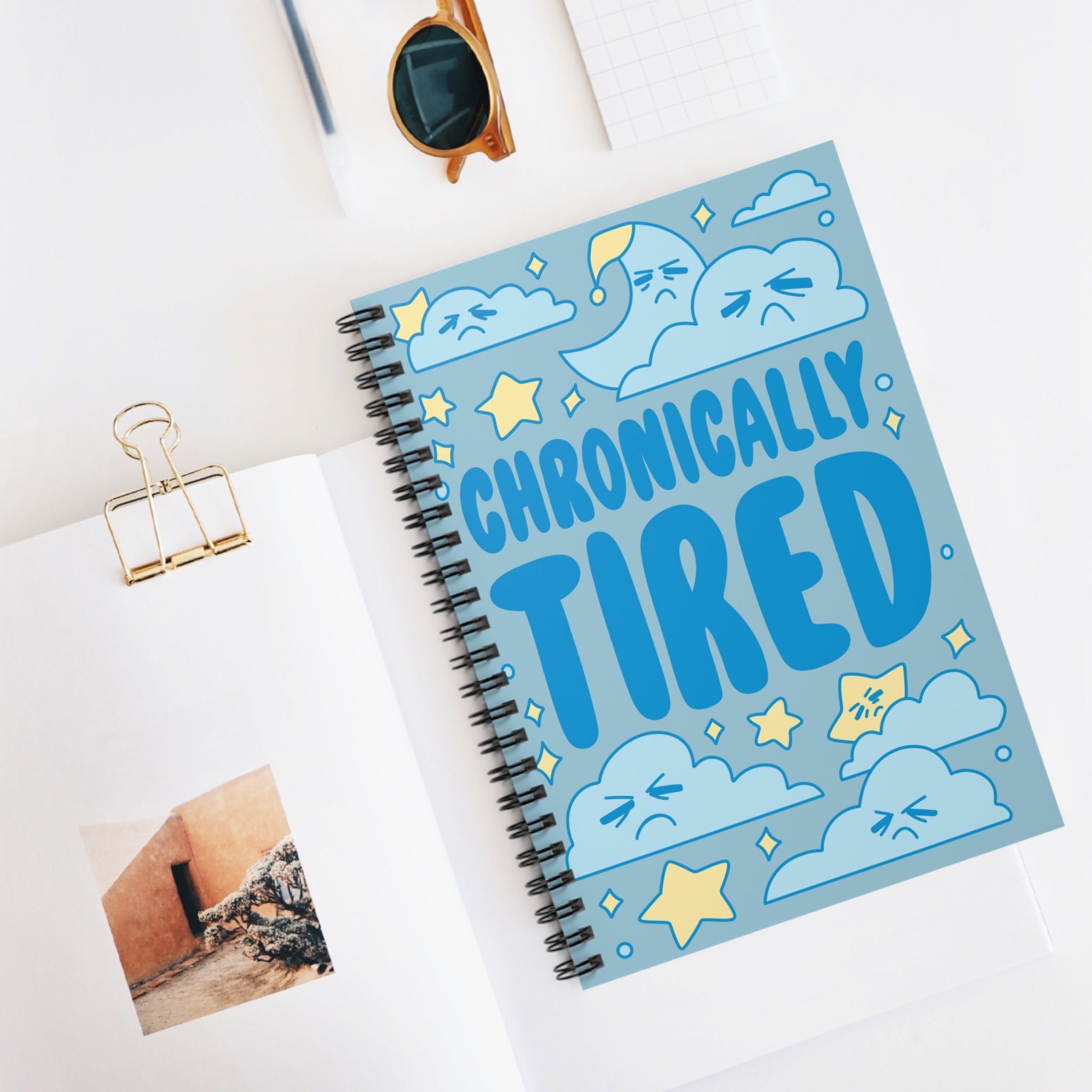 Chronically Tired A5 Lined Notebook
