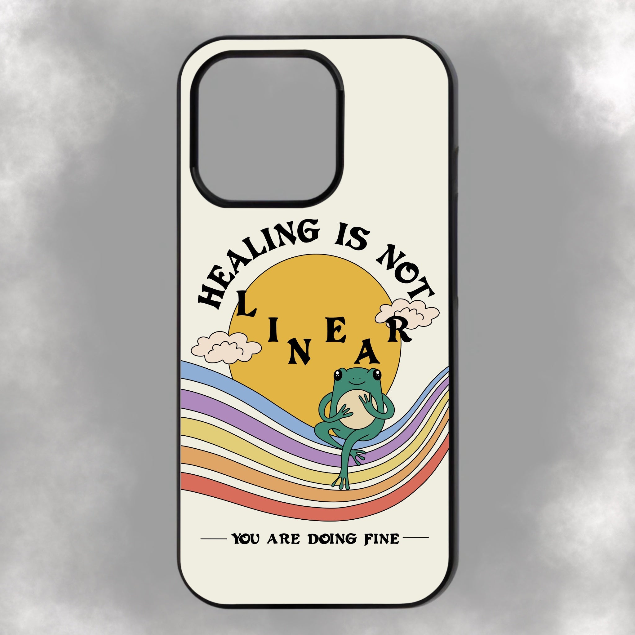 Healing Is Not Linear iPhone Rubber Phone Case