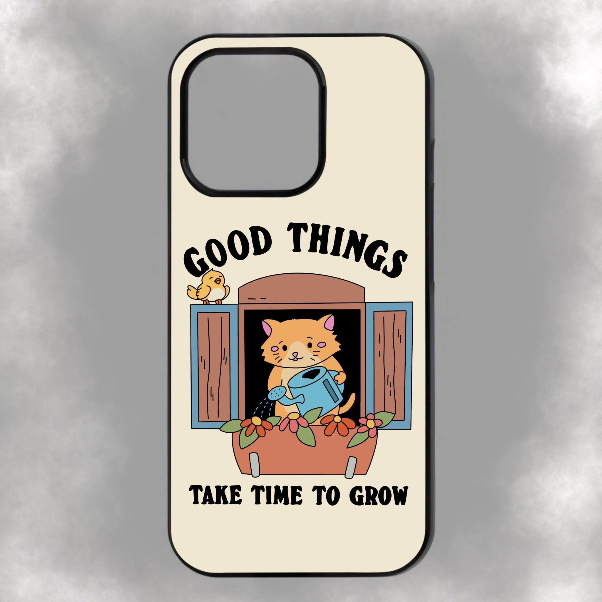 Good Things Take Time To Grow iPhone Rubber Phone Case