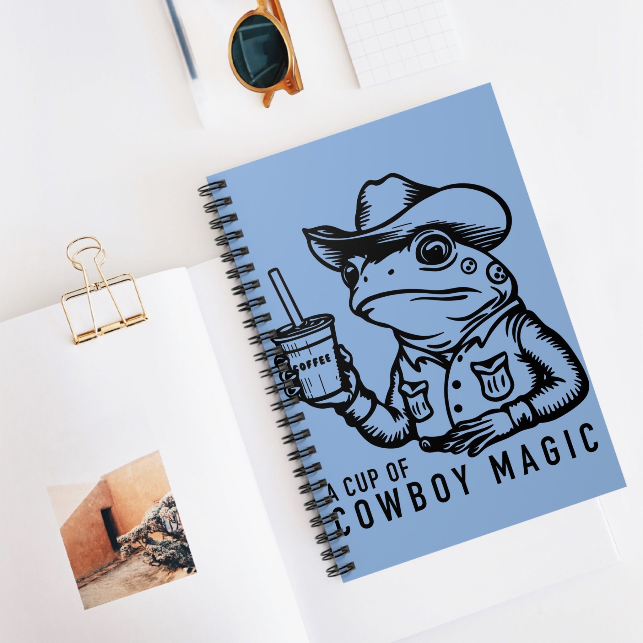 A Cup Of Cowboy Magic A5 Lined Notebook