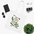 Don’t Worry Bee Happy White Tote Bag