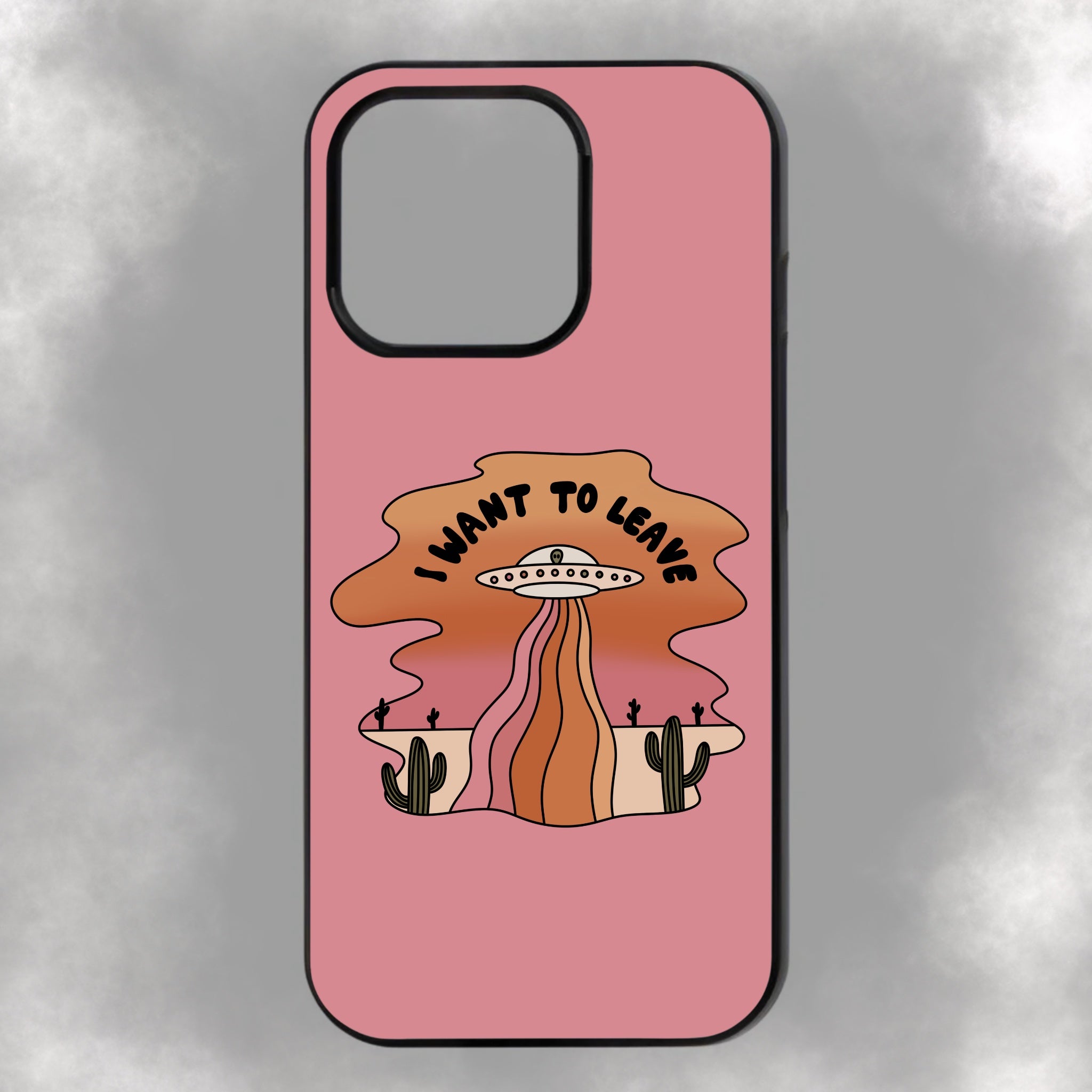 I Want To Leave iPhone Rubber Phone Case