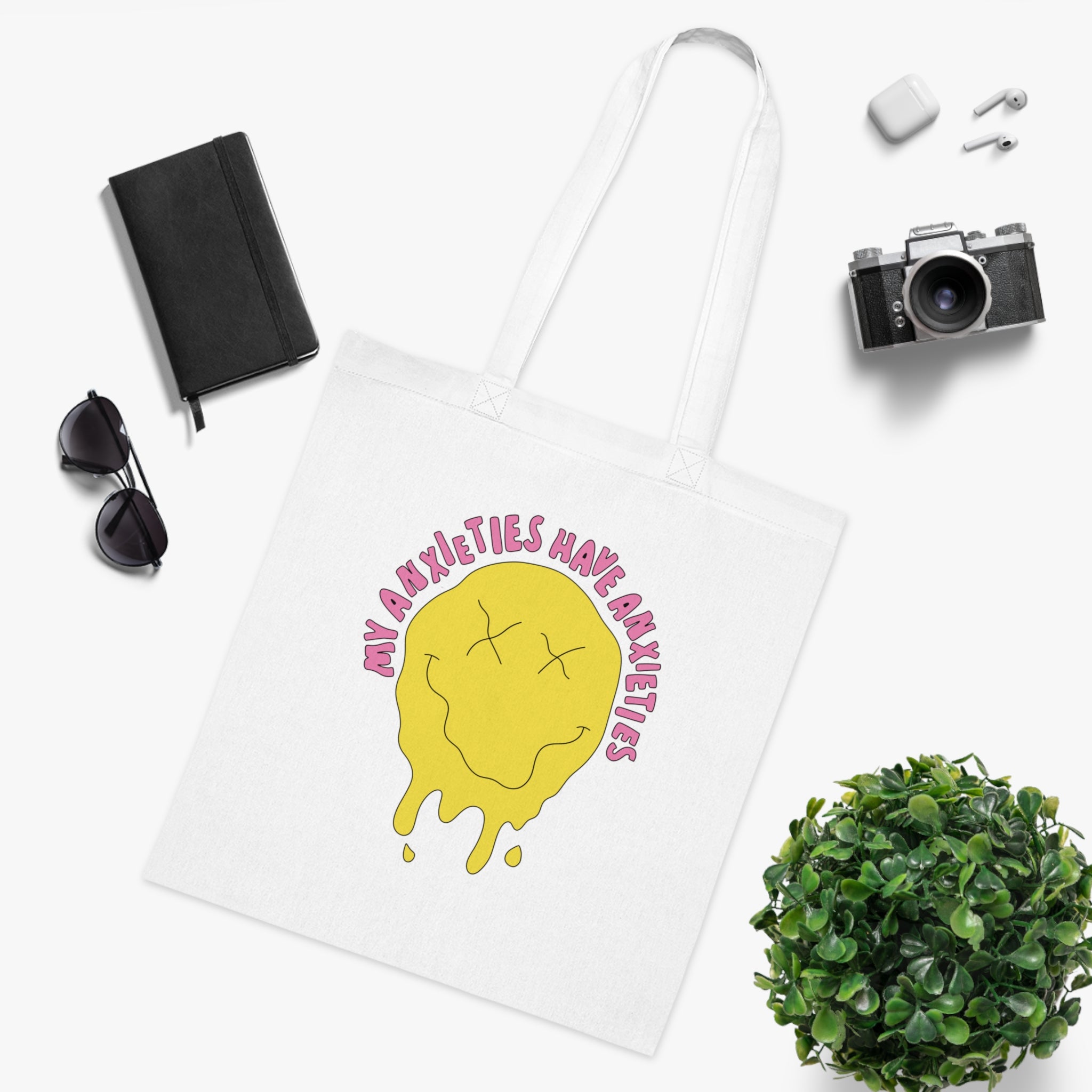 My Anxieties Have Anxieties White Tote Bag