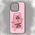 Not In The Mood Approach With Caution iPhone Rubber Phone Case