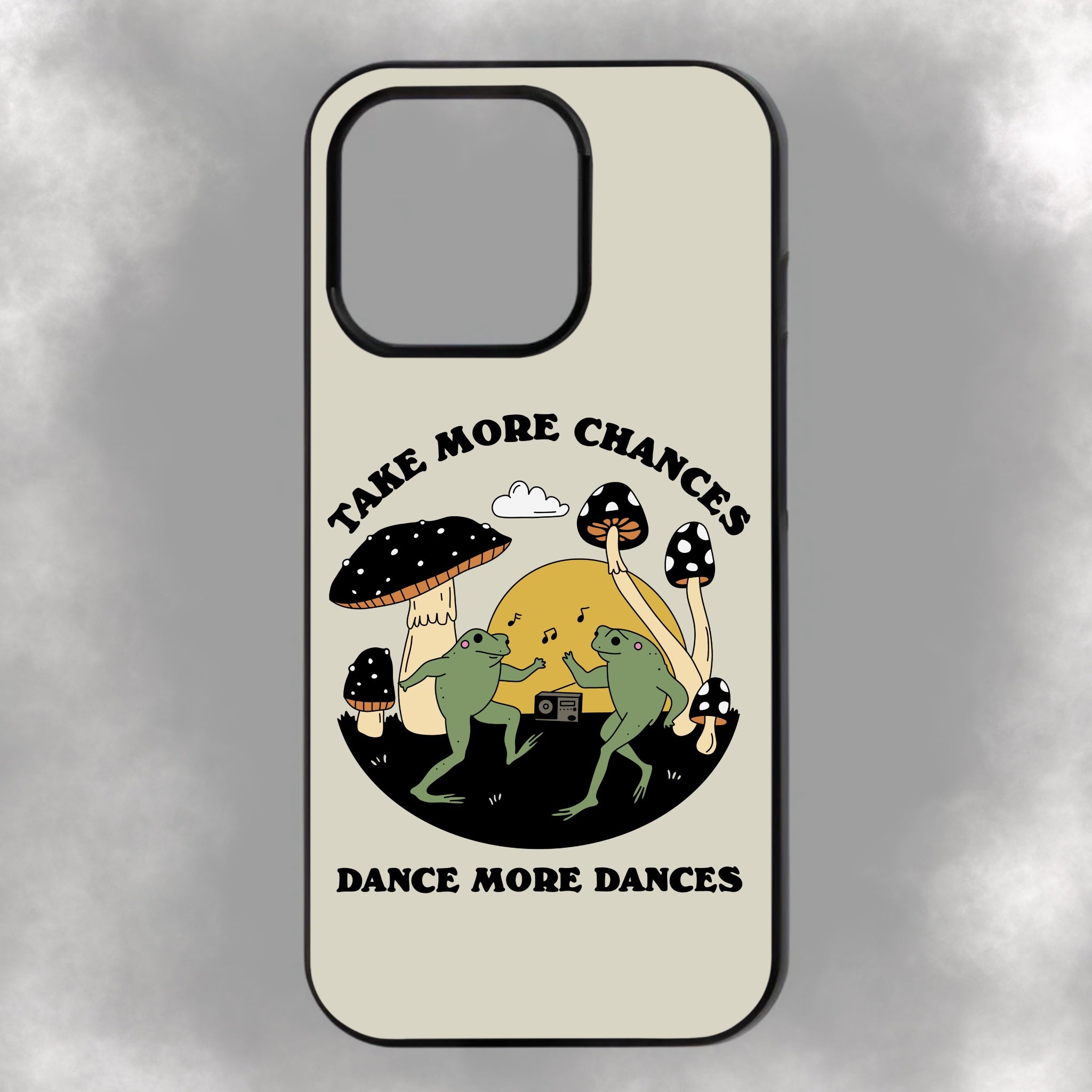 Take More Chances Dance More Dances iPhone Rubber Phone Case