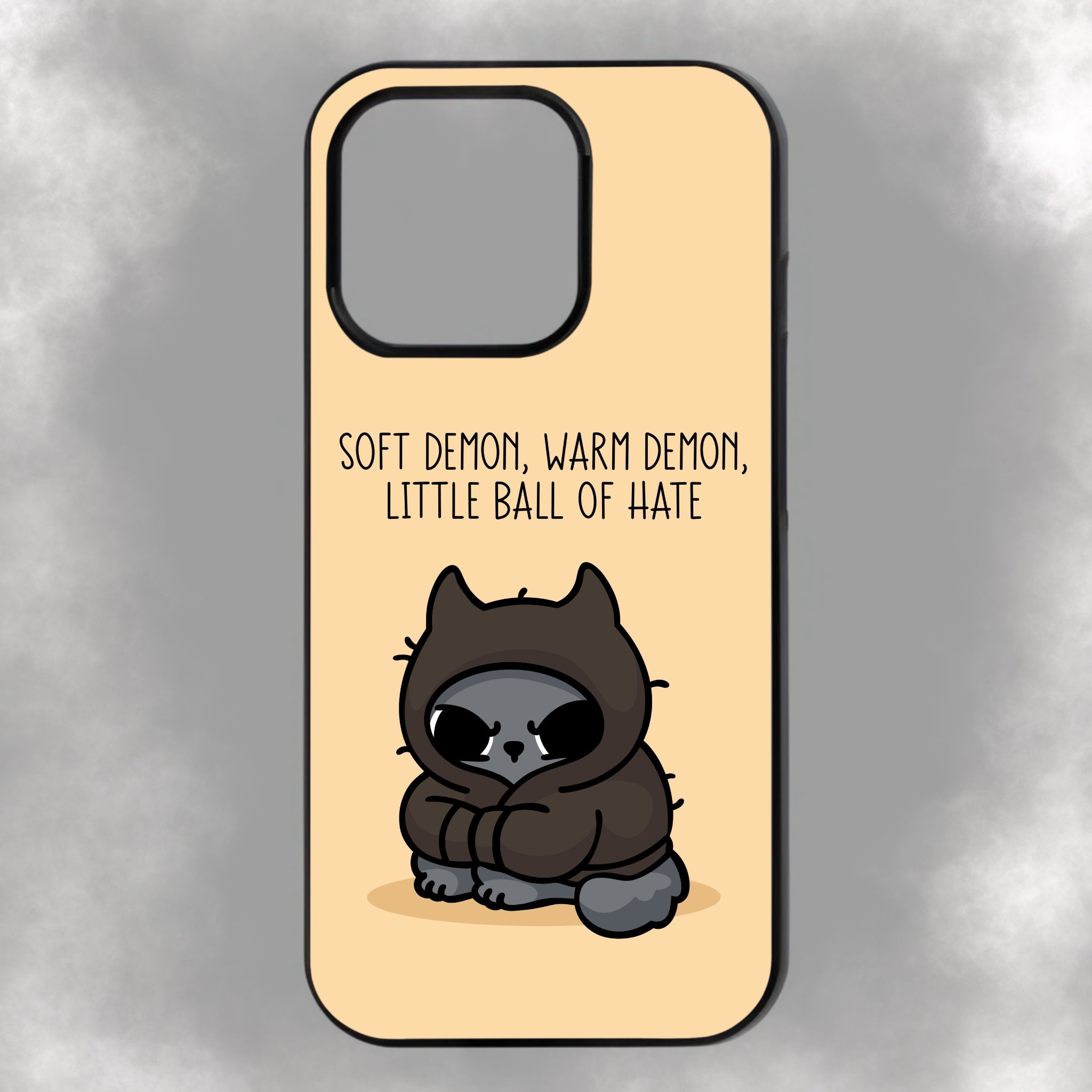 Soft Demon, Warm Demon, Little Ball Of Hate iPhone Rubber Phone Case