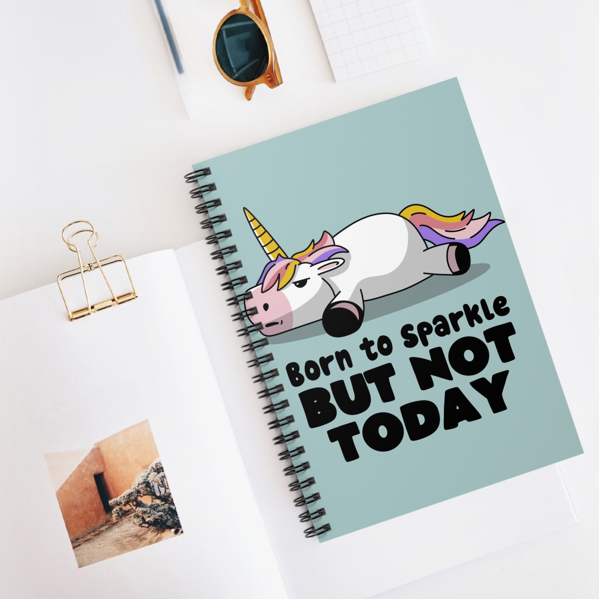 Born To Sparkle But Not Today A5 Lined Notebook