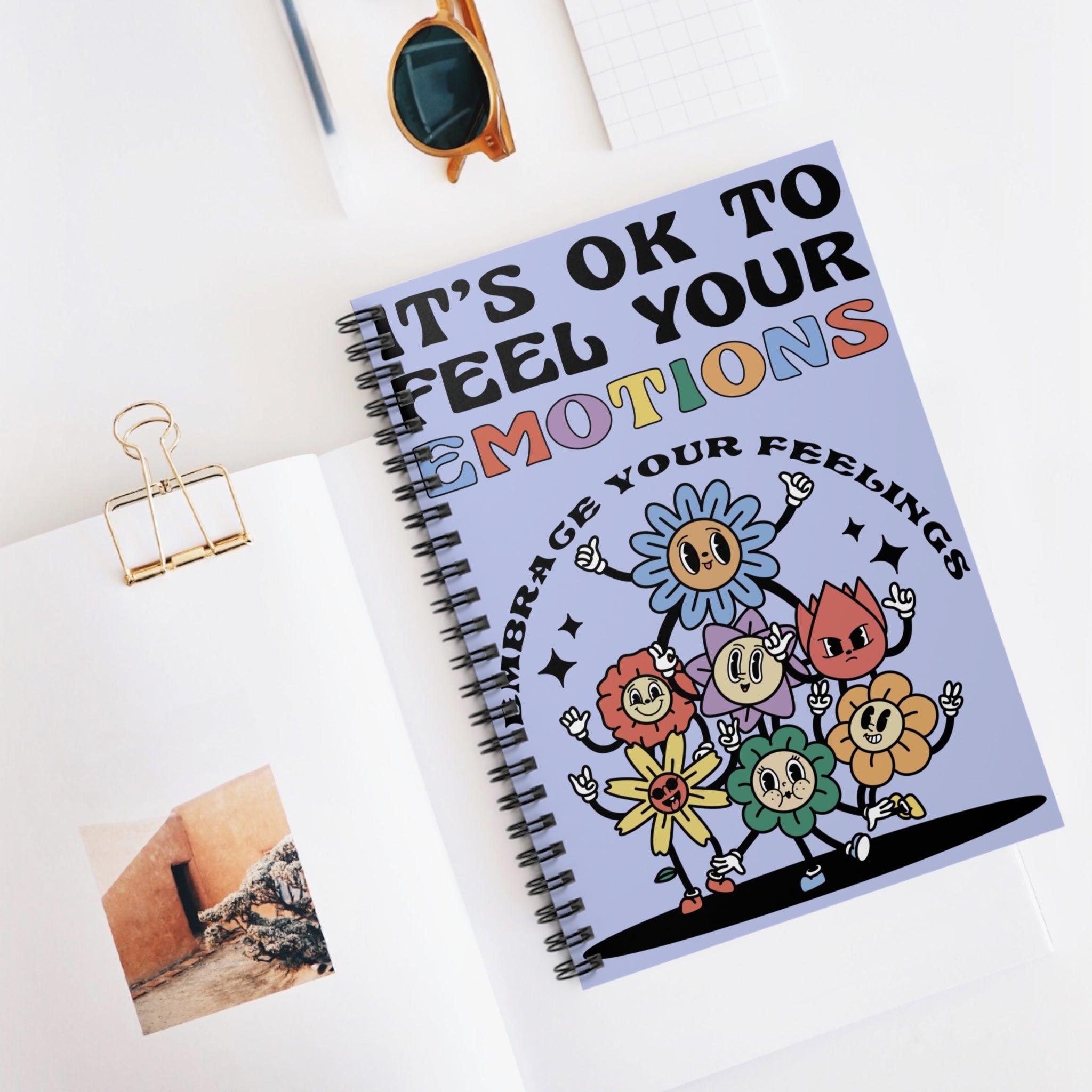 It’s OK To Feel Your Emotions A5 Lined Notebook