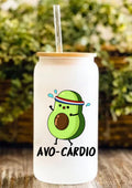 Avo-Cardio 12oz Frosted Glass Tumbler