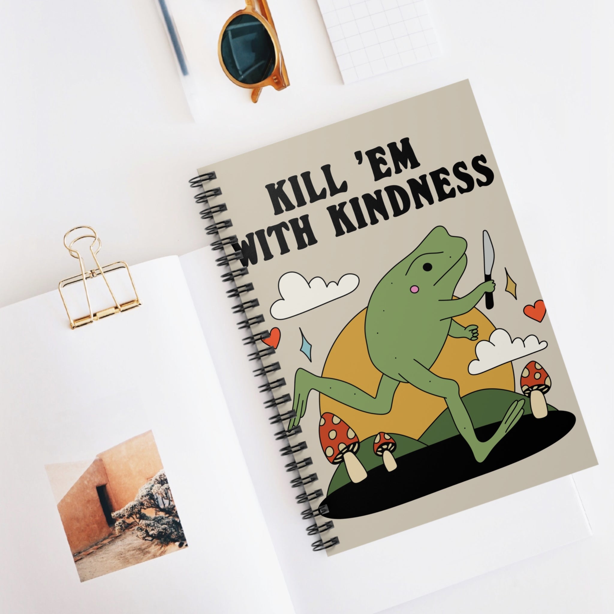 Kill ‘Em With Kindness A5 Lined Notebook
