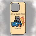 Don’t Ask Me Where I’m Going (I’m Going Insane) iPhone Rubber Phone Case