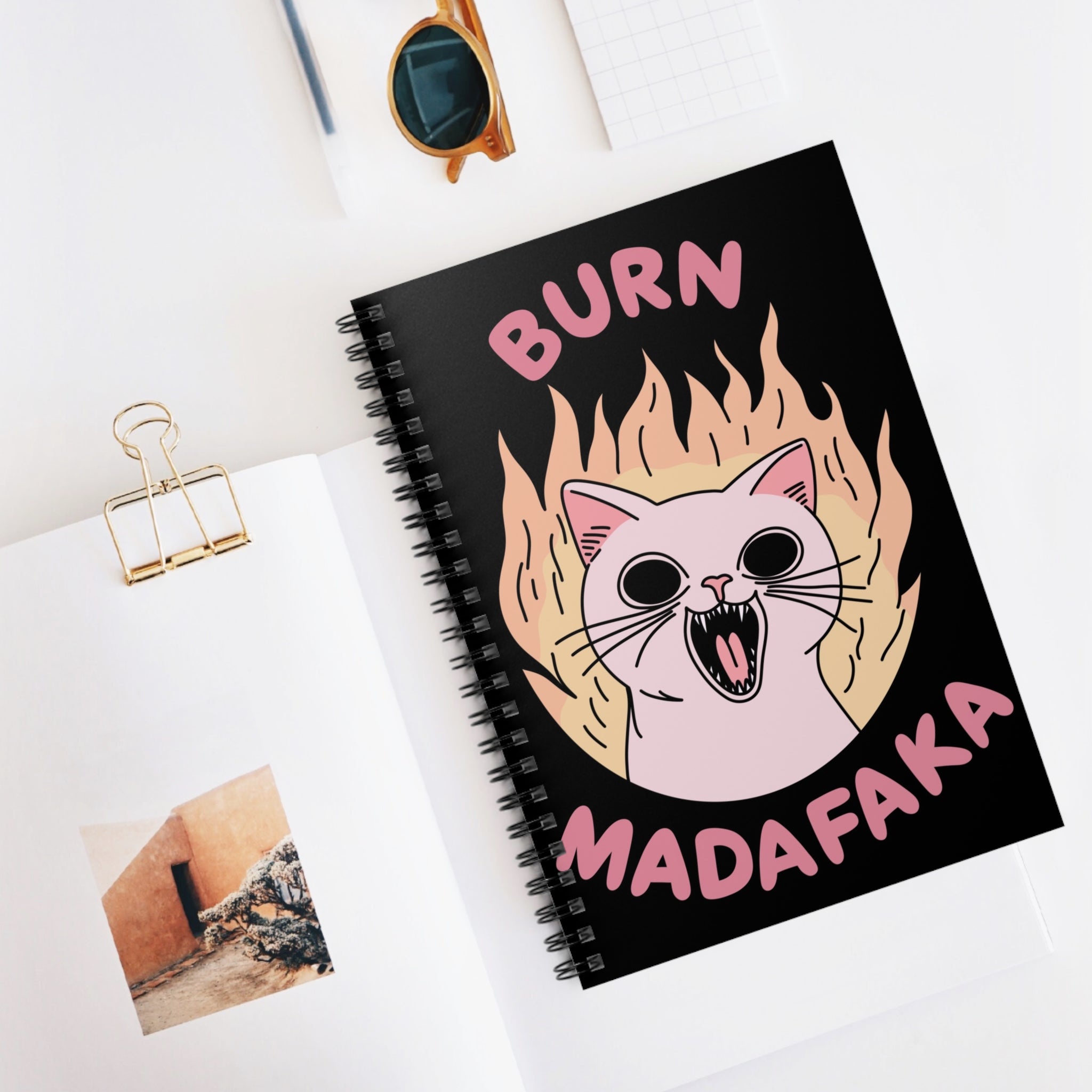 Burn Madafaka A5 Lined Notebook