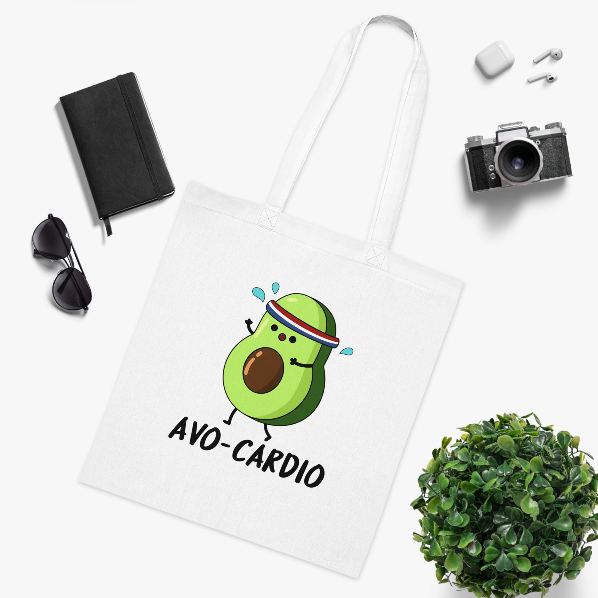 Avo-Cardio White Tote Bag